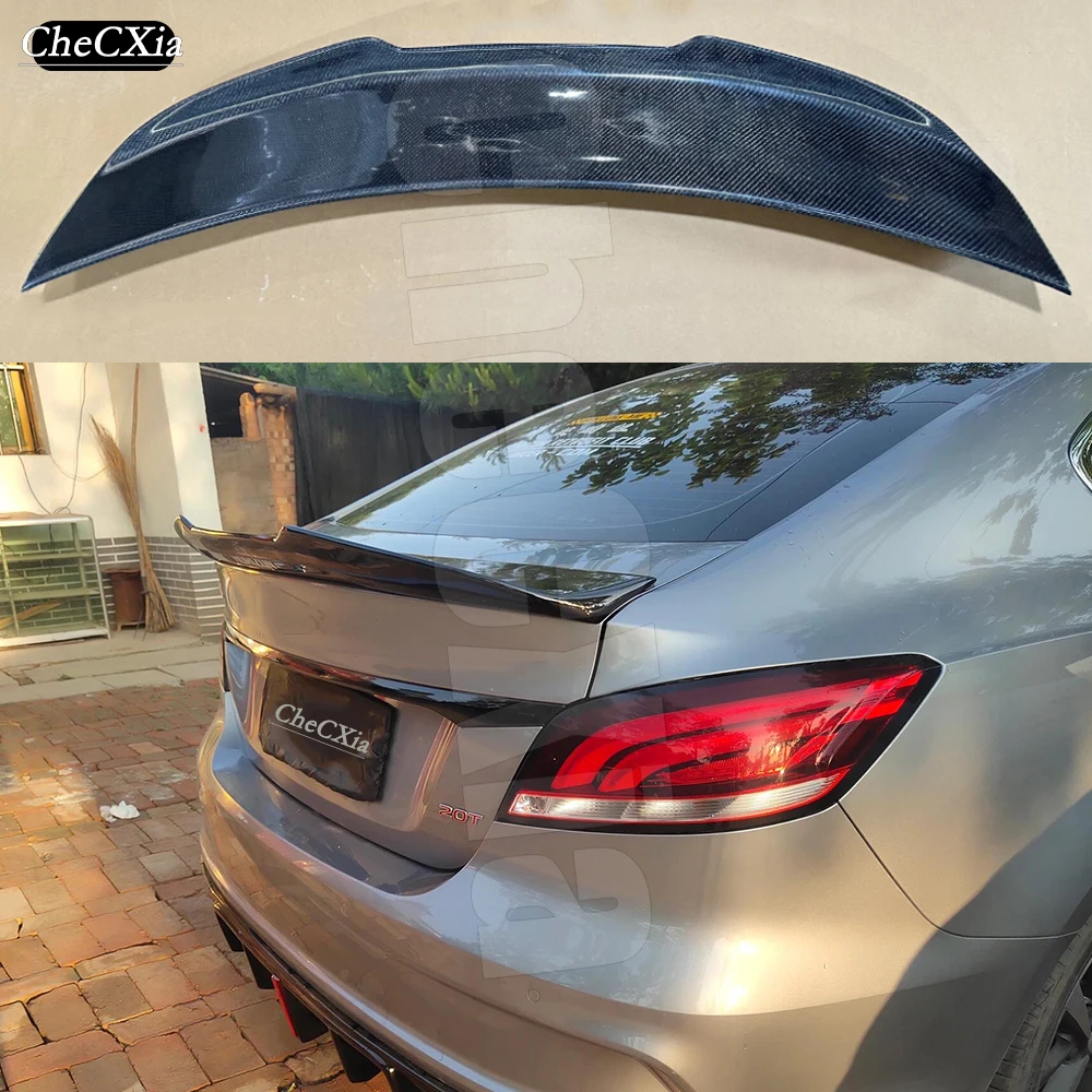 Suitable For Morris Garages MG6 2017-2024 Upgraded Carbon Fiber Material PSM Style Rear Spoiler Trunk Cover Spoiler Tail Wing