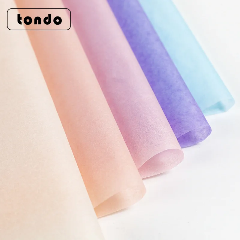 Tangde Pure Snow Pear Paper Flower Bouquet Cake Packaging Paper Semi-transparent  Flower Packaging 18g Half-transparent