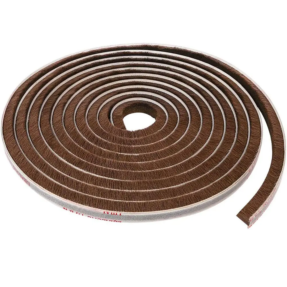 

5m New Home Door Strip Brush Gadgets Windproof Sealing Strip Door And Window Seal Self Adhesive Pile Weatherstrip