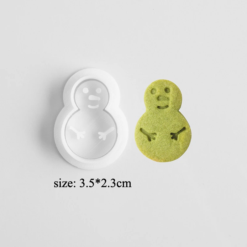 Cartoon Christmas Snowman Santa Claus Elk Cookie Cutters Biscuit Molds Fondant Press Stamp Embosser Xmas Cake Decoration Tools