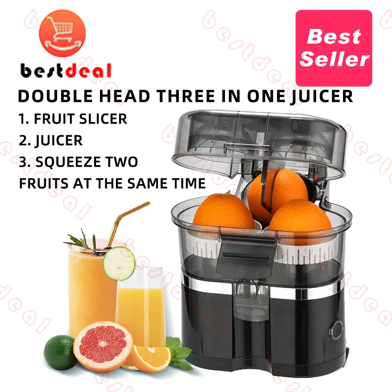 Fully Automatic Electric Dual-squeezing Juicer for Oranges Lemons Tangerines Fruits Juice Extraction Juicer Mixer Blender