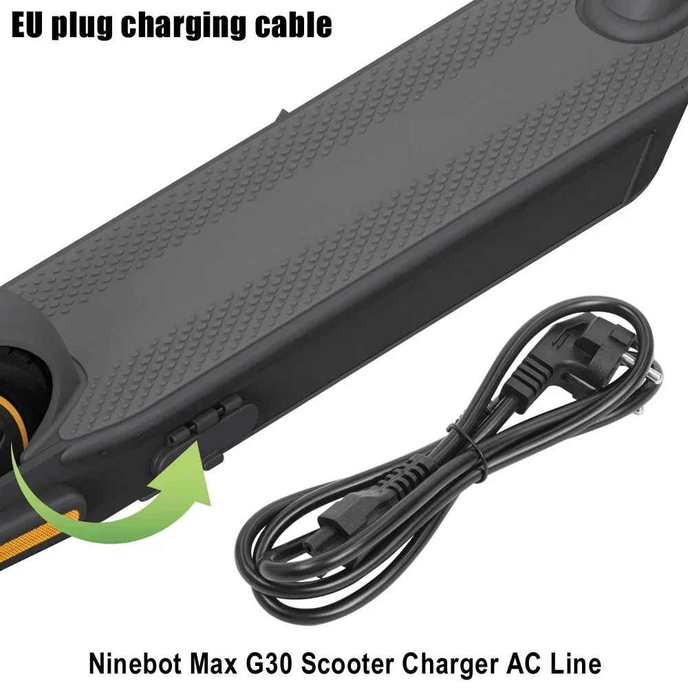 Ladekabel für Ninebot MAX G30 G30D/LP/LE G65 G2 Elektroroller Ladeleitung US UK EU Stecker Batterie Strom Ladekabel – Detail 21