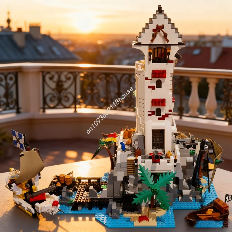 

1922pcs MOC Crimson Cove Tower Iconsed Model Building blocks Architecture Assemble DIY toy creative idea Christmas gifts Brick