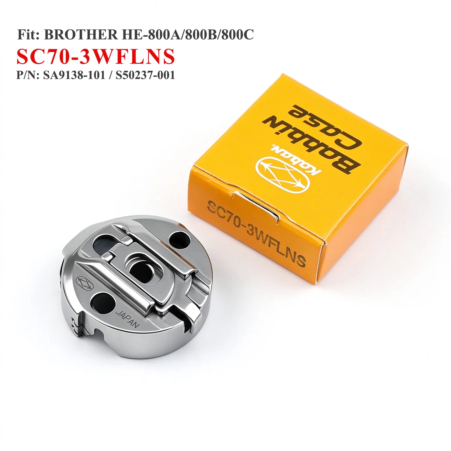 800A Bobbin Case SA9138-101 Fit Brother HE-800A 800B 800C、HE800 HM-8180 Buttonhole Sewing Machine Kaban Case SC70-3WFLNS