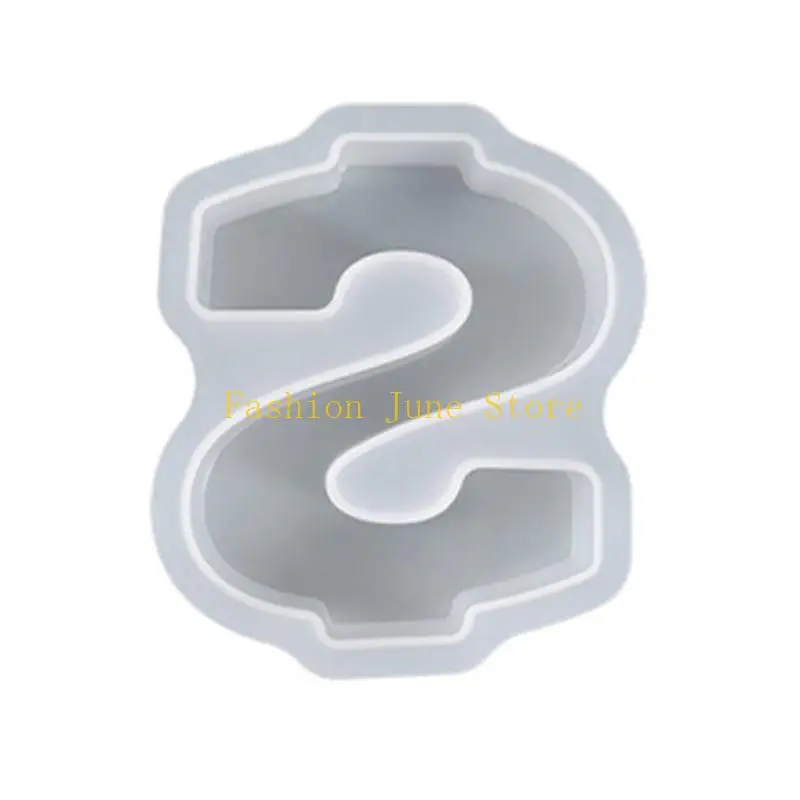 N5KA Number Silicone Resin Mold 0-8 Numbers Silicone Mold Used for DIY Handcraft