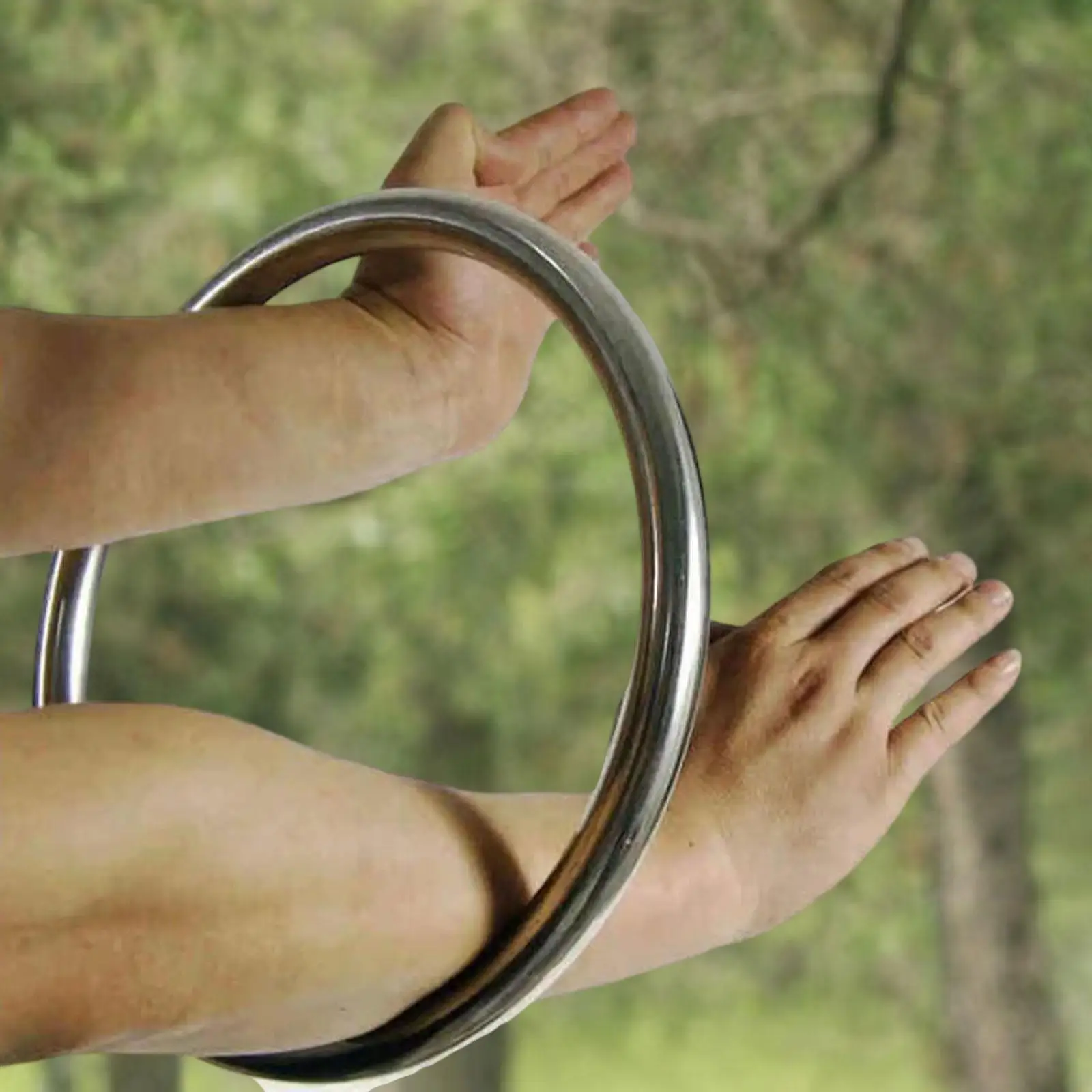Wing chun anel inoxidável 304 aço inoxidável boxe taiji kung fu auto defesa asa tsun anel pegajoso treinamento de força da mão