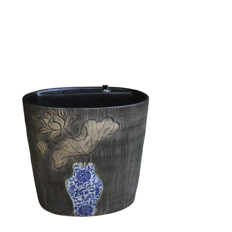 

Outdoor ceramic mop pool balcony home retro mop basin mop outdoor courtyard