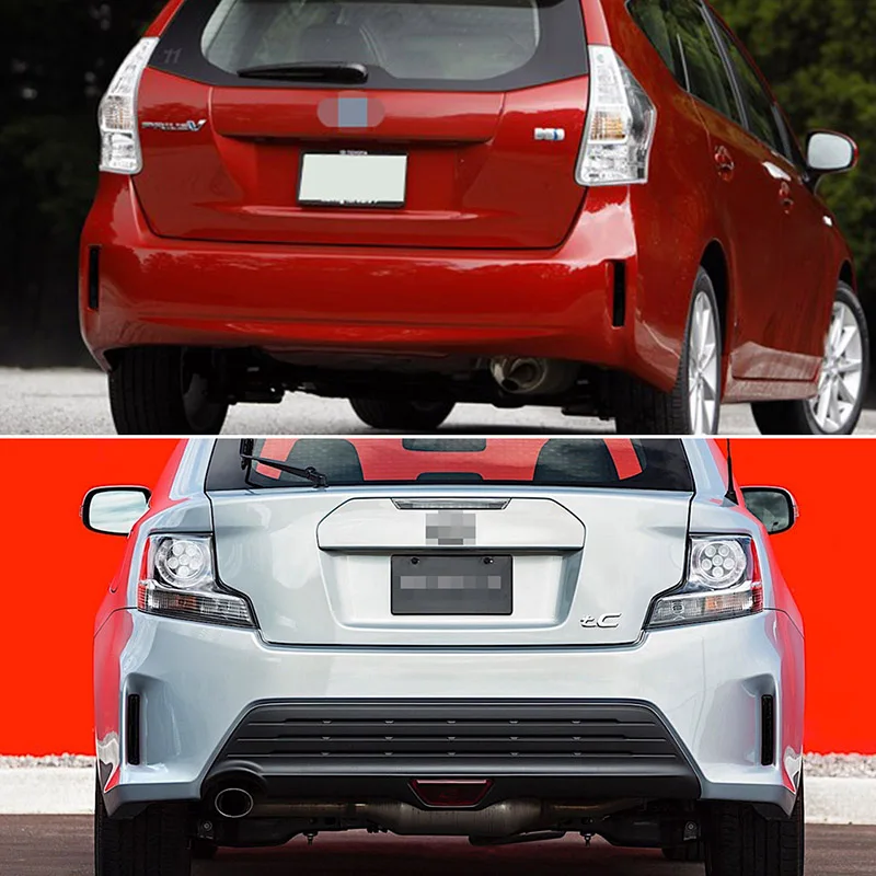 Przydymione soczewki tylnego zderzaka samochodowego Osłona reflektora Obudowy na lata 2012-2017 Toyota Prius V i na lata 2014-2016 Scion tC, bez żarówki/gniazda