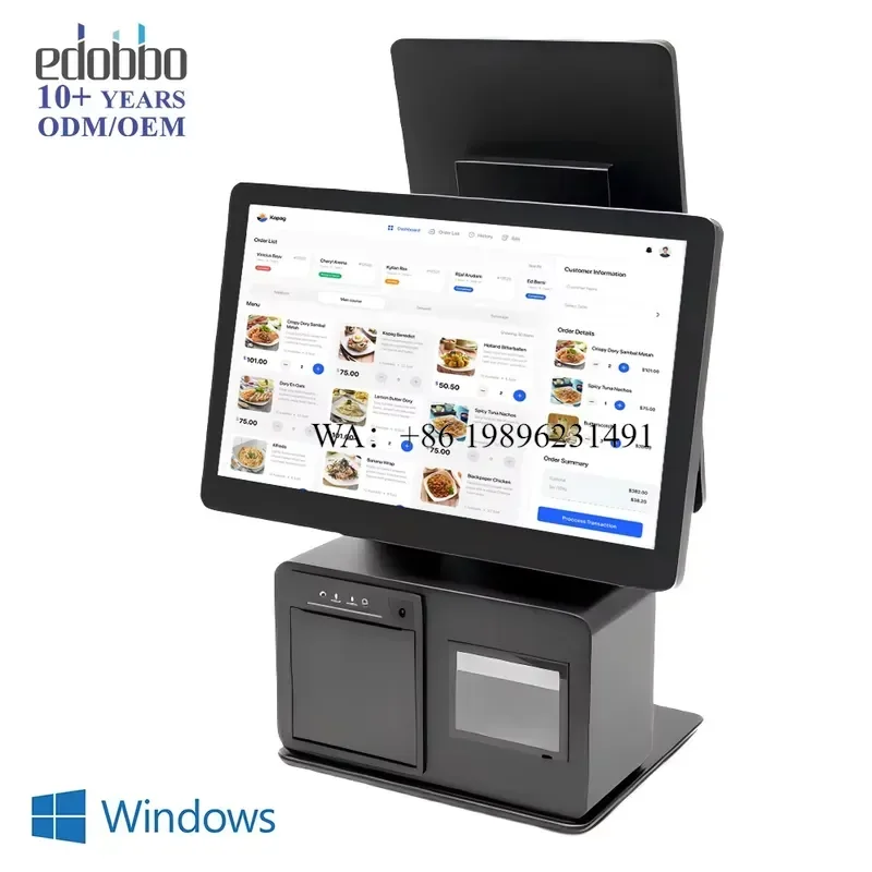 15/15.6-Inch Touch-Screen POS PC with Aluminum Alloy Windows Payment System