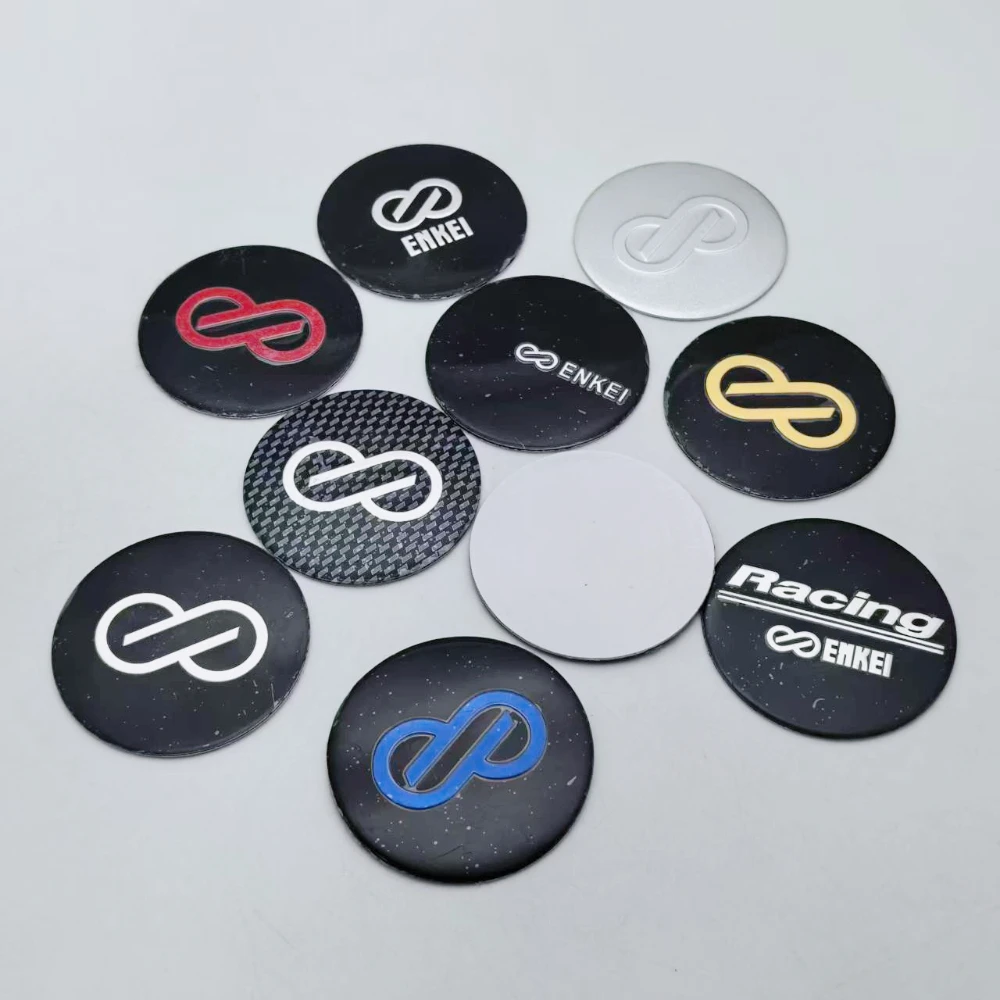 

4pcs 45MM JDM ENKEI Racing Logo Car Stickers Accessories for Car Wheel Center Caps Wheels Hub Cap Rim Dust Cover Badge Replace