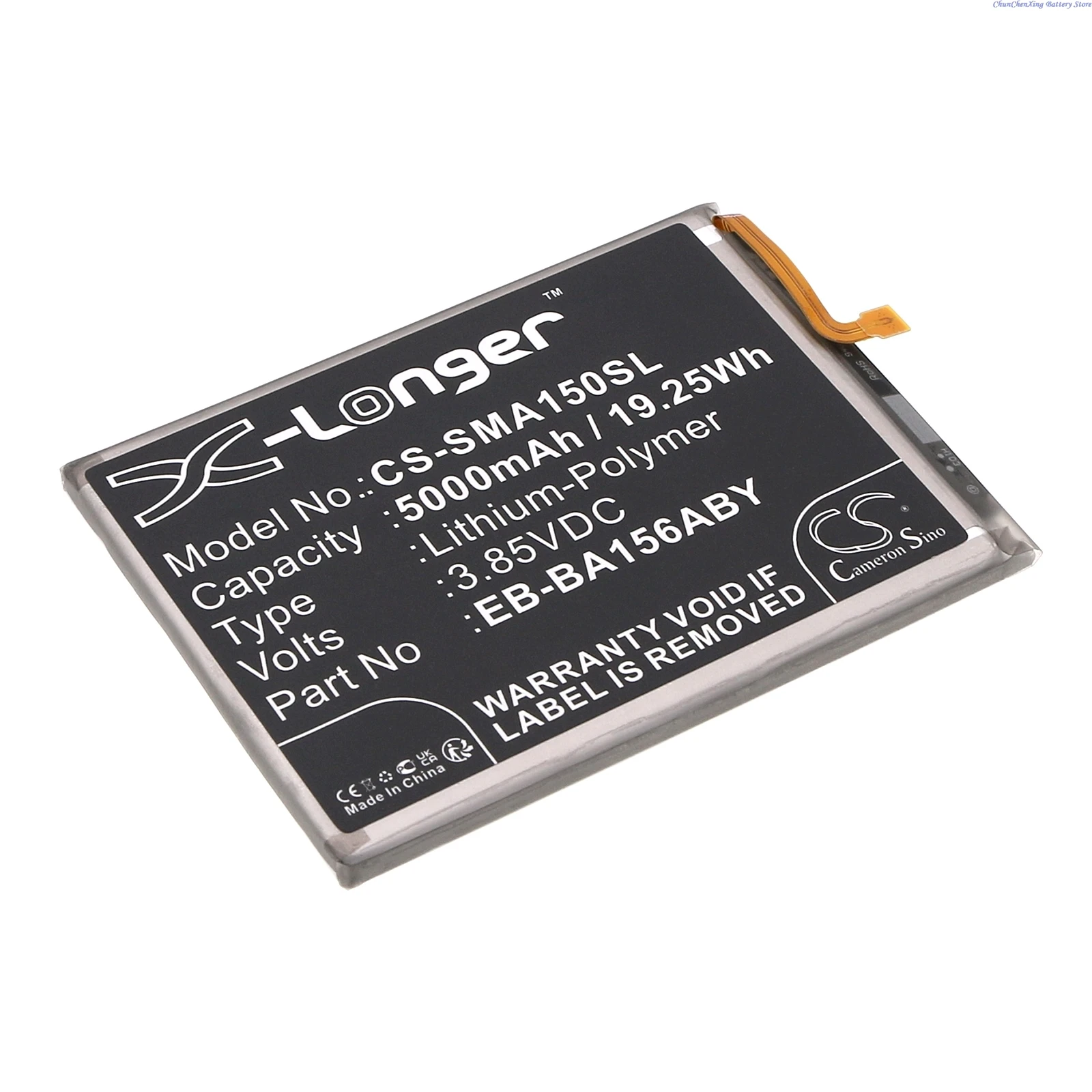 Cameron Sino 3.85V 5000mAh Battery for Samsung SM-A156W,SM-A156U1,SM-A156V,SM-A156A,SM-A156T,SM-A156R4,A155F/N,A155M/N +TOOLS