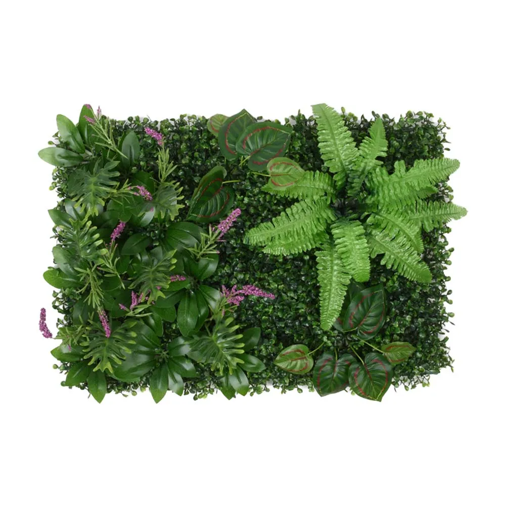 

Artificial Plants Grass Wall Backdrop Flowers Wedding Boxwood Hedge Panels for Indoor Outdoor Garden Fence Wall Decor 60*40cm