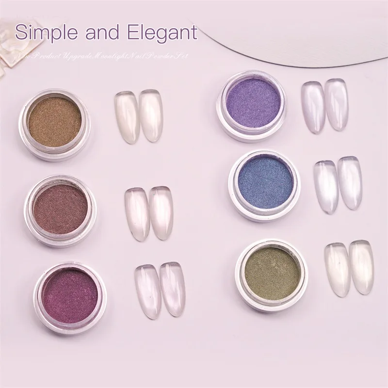 HNDO Nieuwe eenvoudige heldere Cat Eye magnetische poeder glitter nail art voor gemengde gel polish manicure fijne deeltjes pigmentstof