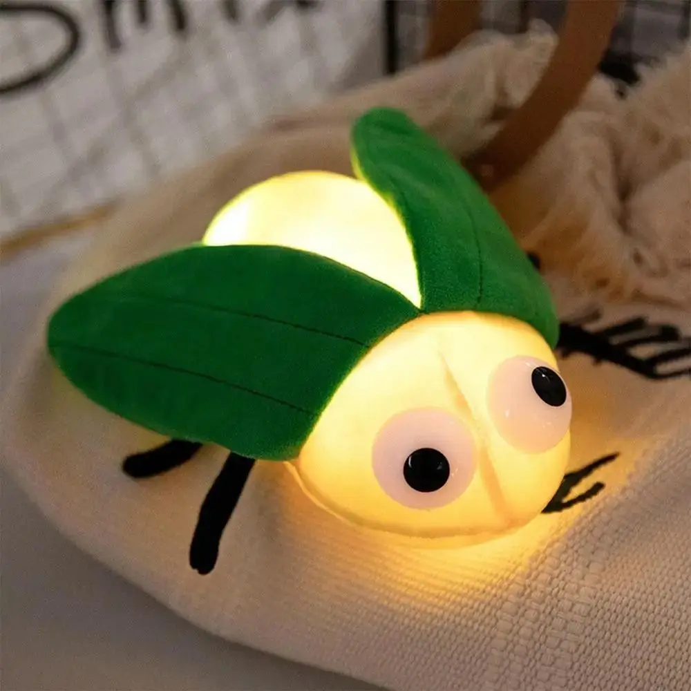 

Luminous Glowing Insect Stuffed Toy LED Light Comfortable Cartoon Firefly Pillows Soft Skin-friendly Lighted Bee Plush Dolls