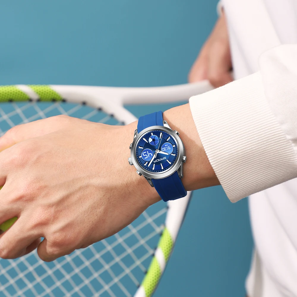 2025 Fashion Sport Military Clock Dual Dislay LED Electronic Watches Waterproof Watch for Men Quartz Dress Wristwatches