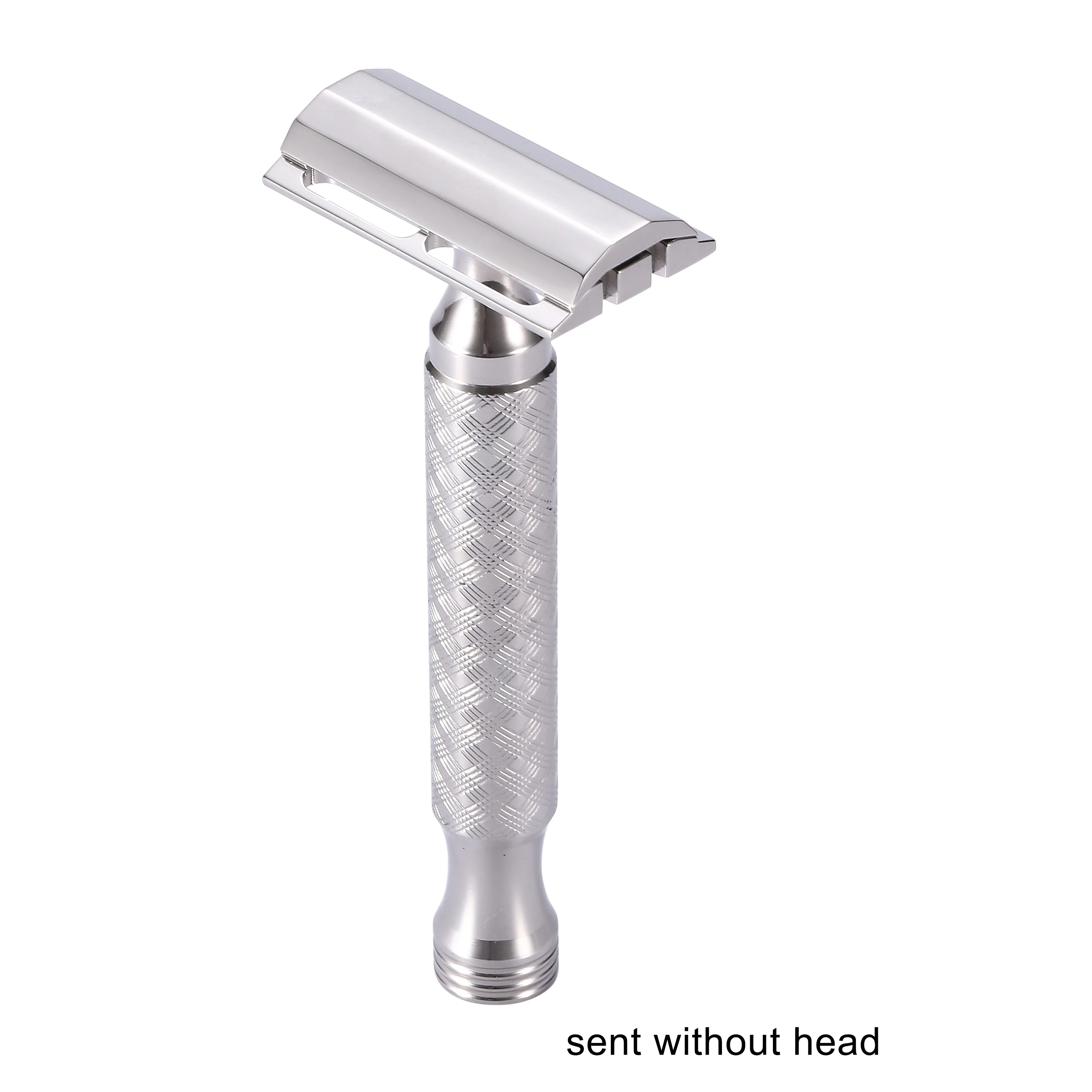 CNC 316L Stainless Steel Safety Razor Handle Without Head Double Edge Men Wet Shaving Manual Shaver Handle