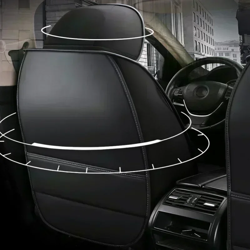 لنيسان تيتان غطاء مقعد السيارة بو الجلود مريحة الخصر الراقية مجموعة كاملة 5 مقاعد التفاف كامل غطاء مقعد أربعة مواسم