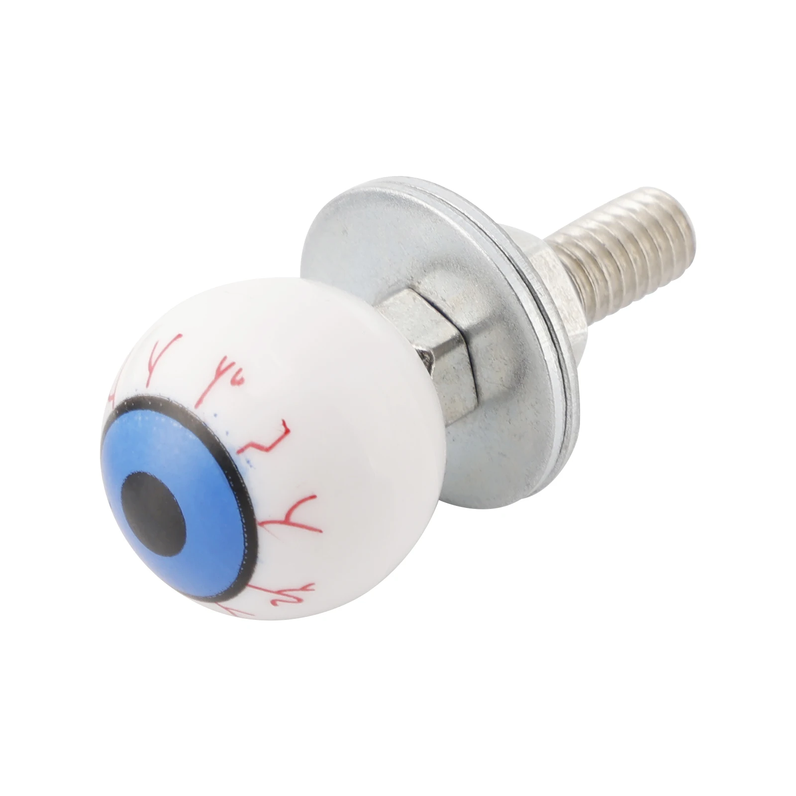 2x دراجة نارية البلاستيك مقلة العين لوحة ترخيص الترباس على المسمار على الإطار الجوز #6