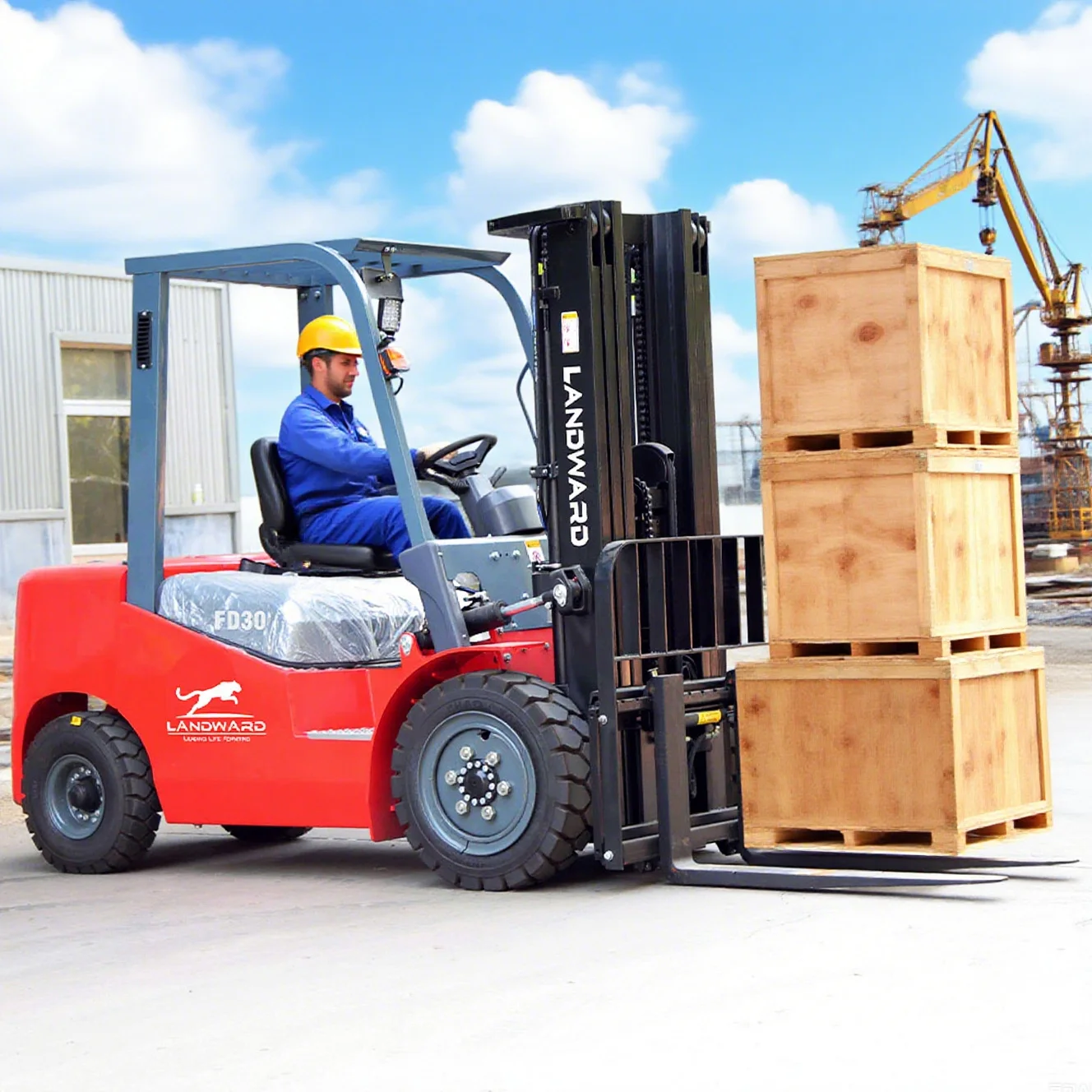 

Hot Sale Diesel Forklift Customized Lifting Height 6m Counterbalanced Forklifts 4WD Forklift Cheap 3 Tons 5 Tons Small Forklift