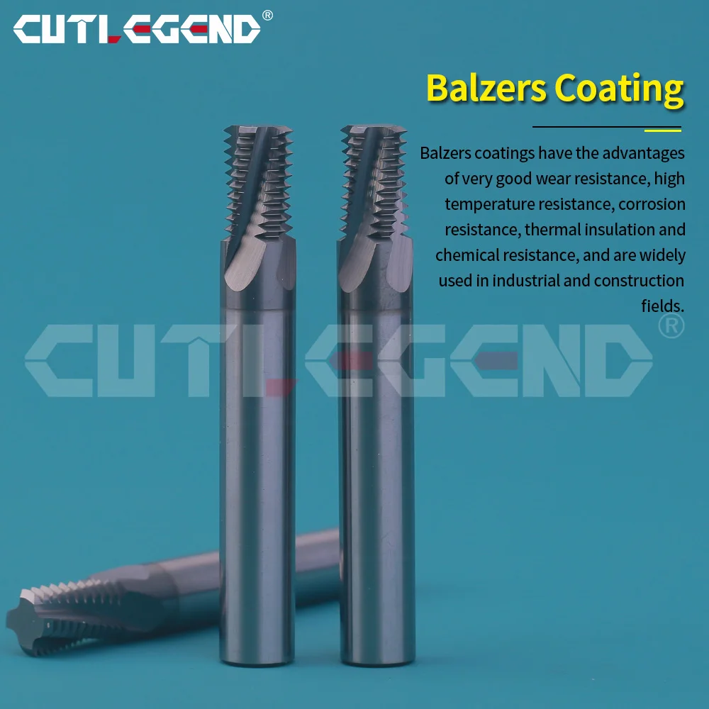 

CUTLEGEND NPT 1/4 3/4 1/16 1/8 3/8 1/2 taper thread HRC65 Carbide pipe thread milling cutter NANO Coating For stainless steel
