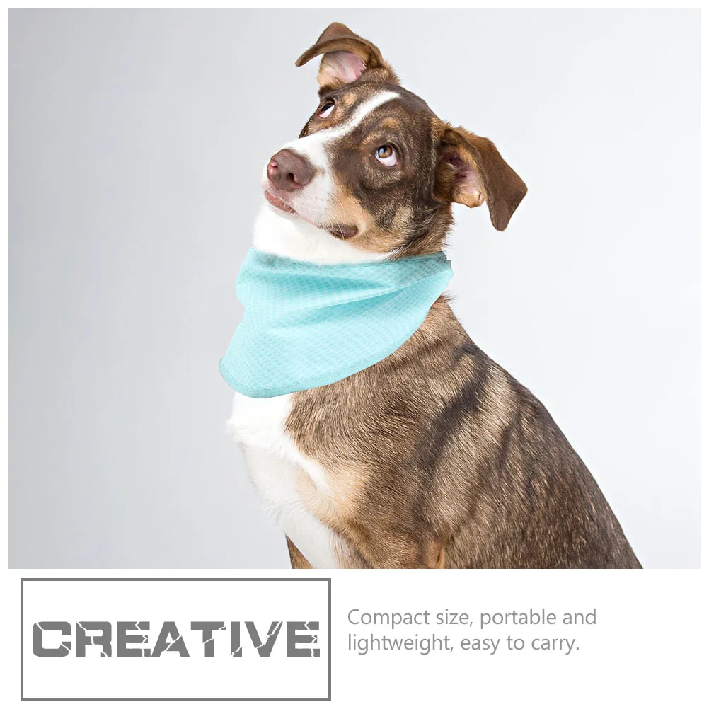 

2Pcs Pet Cooling Scarf Breathable Lightweight Summer Dog B Puppy Neck Towel SkinFriendly MoistureProof Fabric Cooling Dog