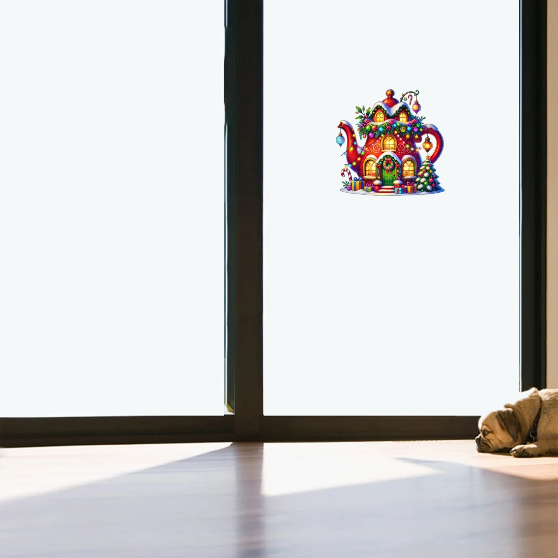 Three Ratels CD24 Cartoon Castle and Christmas Penguin Wall Stickers for Home Decoration iPad decals Car sticker
