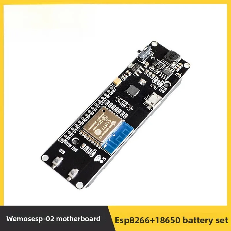 Wemos ESP-02 D1 Mini WiFi Module ESP8266 with 18650 Battery Holder Kit