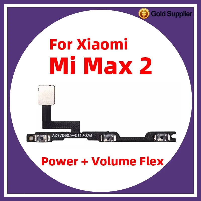 For Xiaomi Mi Max 2 Power ON OFF Volume Camera Key Button Switch Flex Cable Replacement