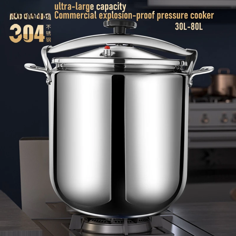 100L/80L/70L/50L/30L Large Capacity Commercial Pressure Cooker Safety Explosion-Proof Stainless Steel Pressure Cookers