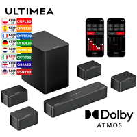 ULTIMEA 7.1 Soundbar with Dolby Atmos and APP Control, Home Theater Bluetooth Speaker with Wrieless Subwoofer&4 Surround Speaker