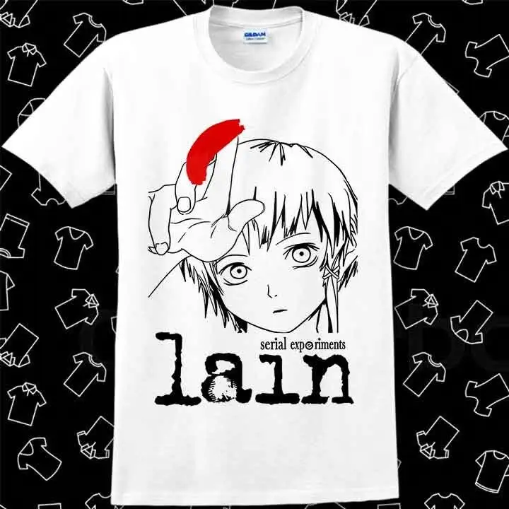 Lain Serial Experiments Manga Anime T Shirt Meme Gamer Best Seller Top R930