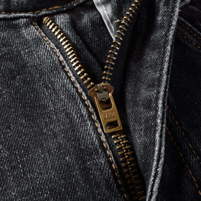 Italian style Fashion Men Jeans Retro Black Gray Stretch Slim Fit Ripped Jeans Men Trousers Vintage Designer Denim Pants Hombre