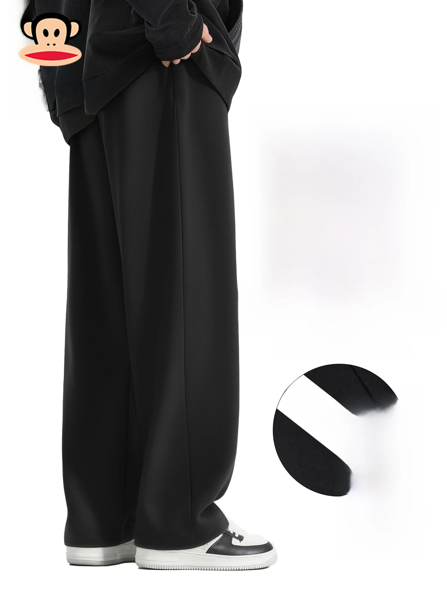 

Men's Fce Lined Loose Thi Casual Pants Winter New Sle American Trendy Brand Durable Straight Leg Trousers