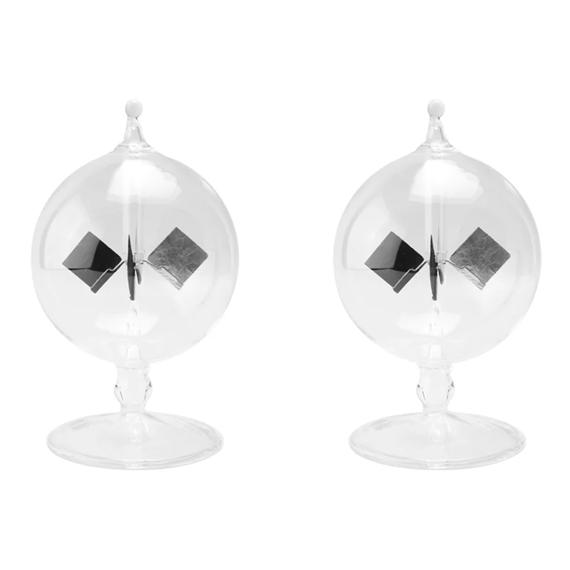 

CYGJ-2X солнечный радиометр Crookes, стеклянная ветряная мельница ручной работы для вечерние украшения дома, подарок, прозрачный