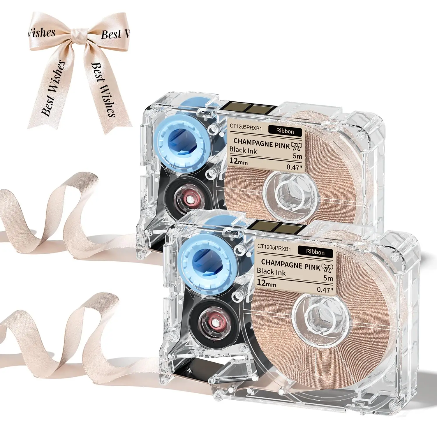 Champagne Gold Satin Ribbon for Gift Wrapping