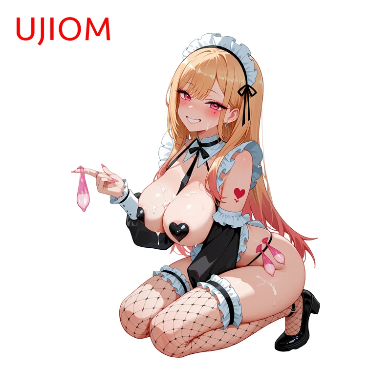 

UJIOM NSFW Big Chest Maid Uniform Marin Kitagawa Wall Sticker Exquisite Enchanting Graffiti Decal Room Decoration Accessories