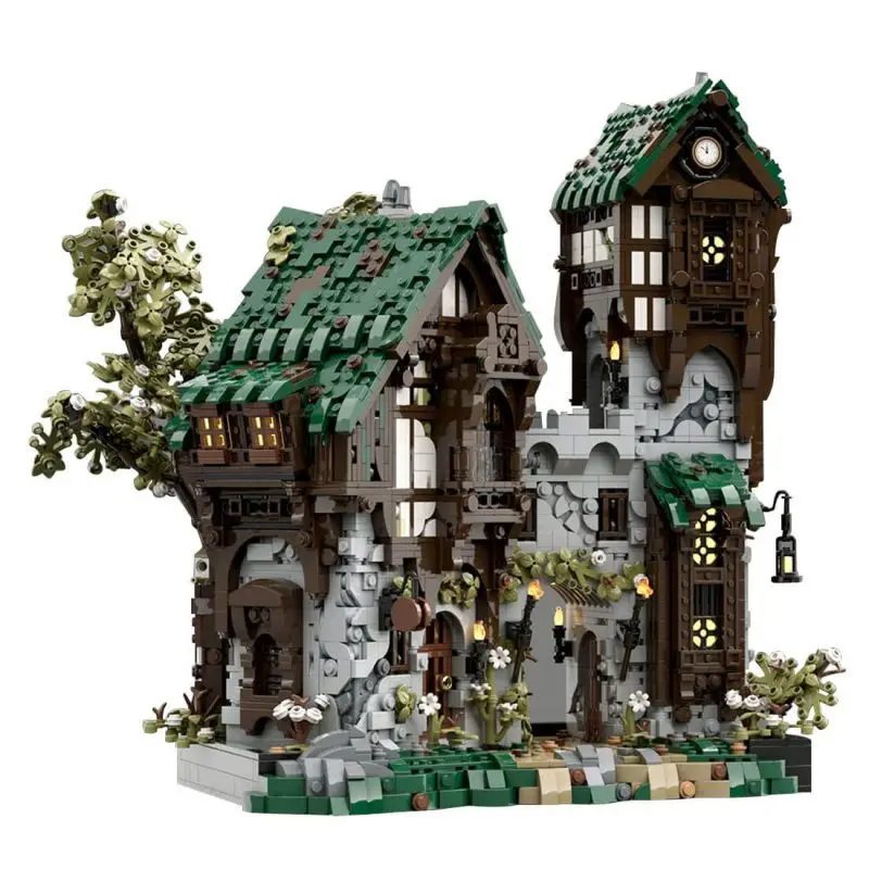 

Custom MOC-211440 Medieval Street Gate Keepers Building Blocks 4570PCS Toys Gift