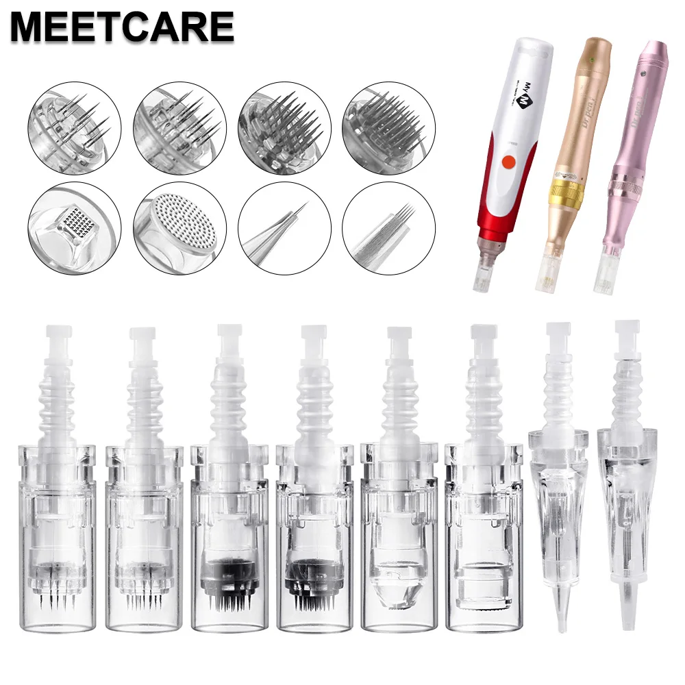 ‌ Agujas de Cartucho de Bayoneta para MYM M5/M7 y Dr Pen N2 – 12/36 Pines y 3D/5D para Microagujas Automáticas