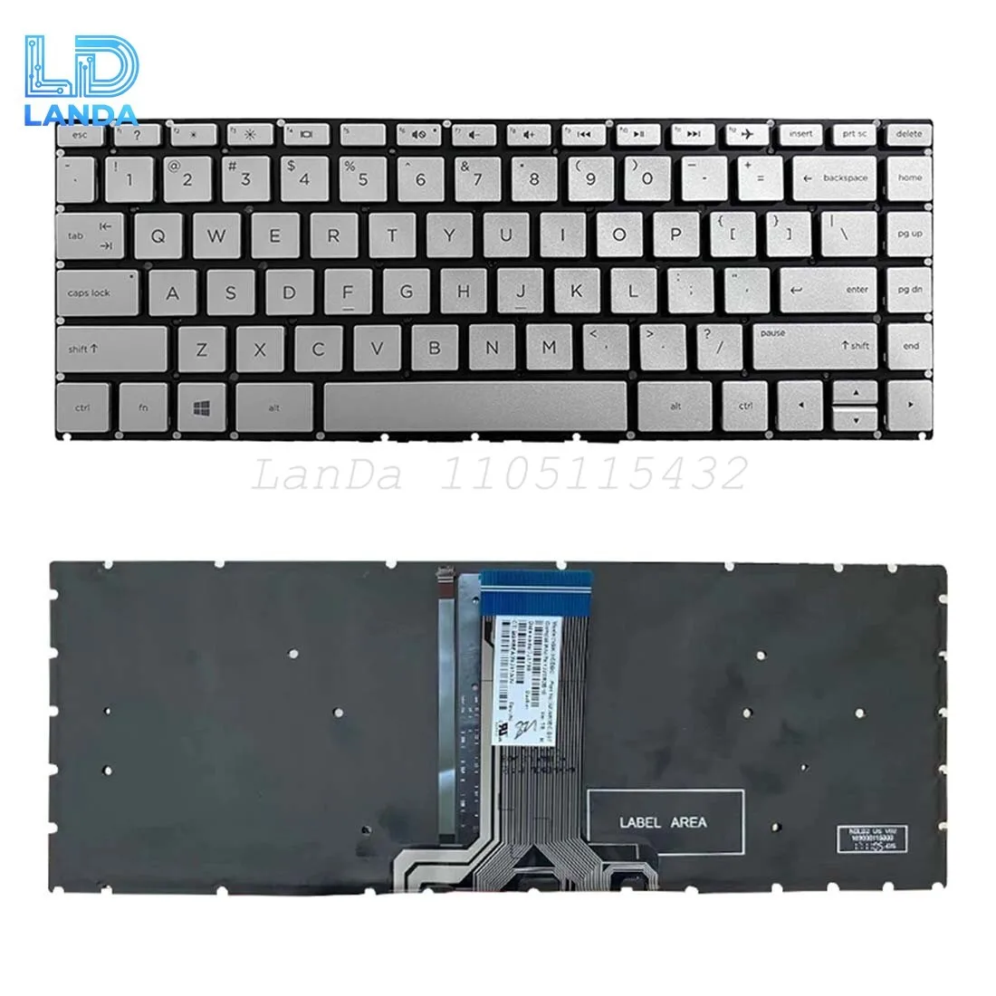 Keyboard For HP 14S-DP 14S-CR 14S-CF 14-CB 14-BD DA TPN-i130 I135 Q188 Q190 US
