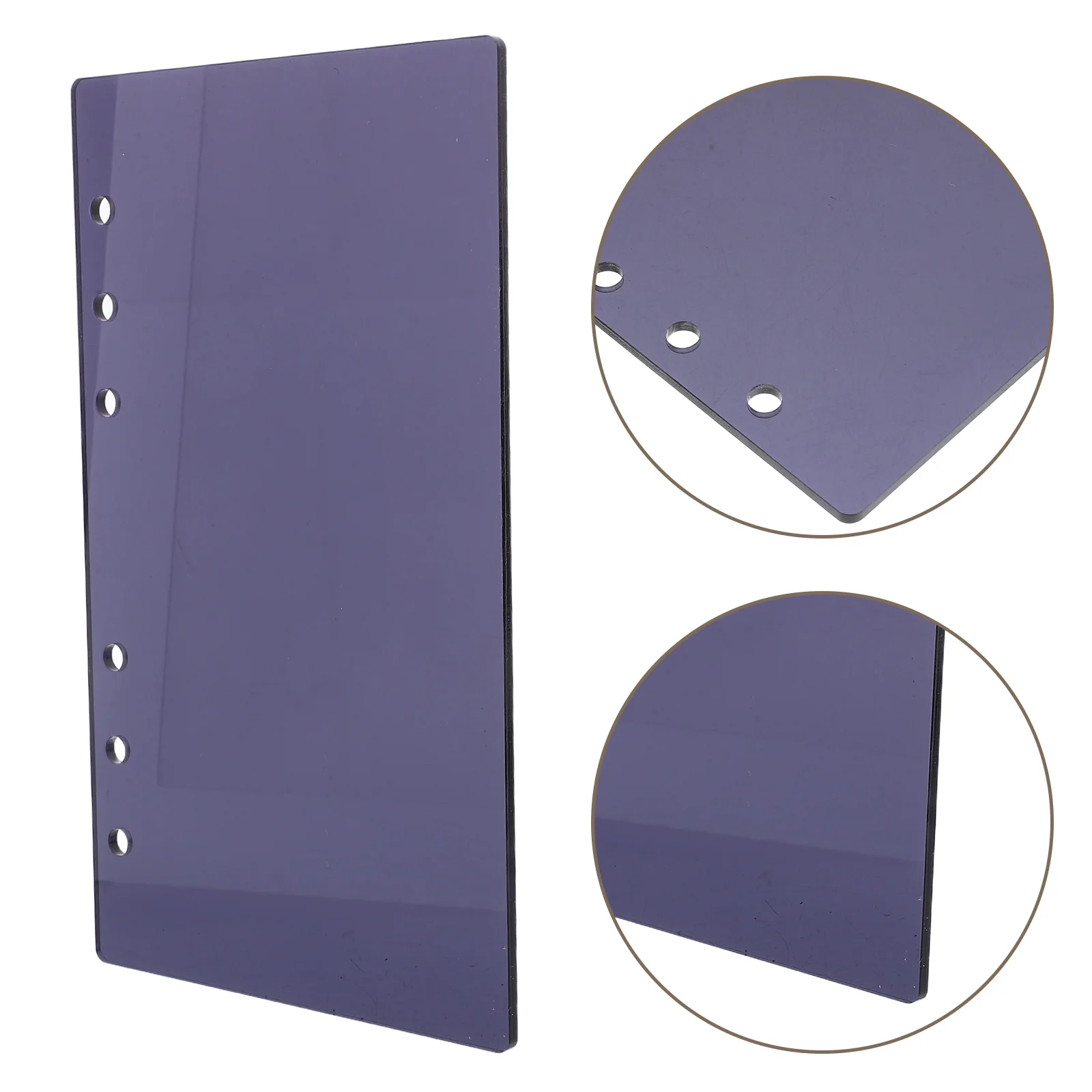 Loose-leaf Book Binder Notebook Cover Protector Shell Acrylic Sleeve Office Covers