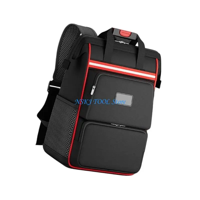 L8RC Tool Bag Backpack Heavy Duty Tools Organization Bag for Eelectrican Construction Work Combination Large Backpack