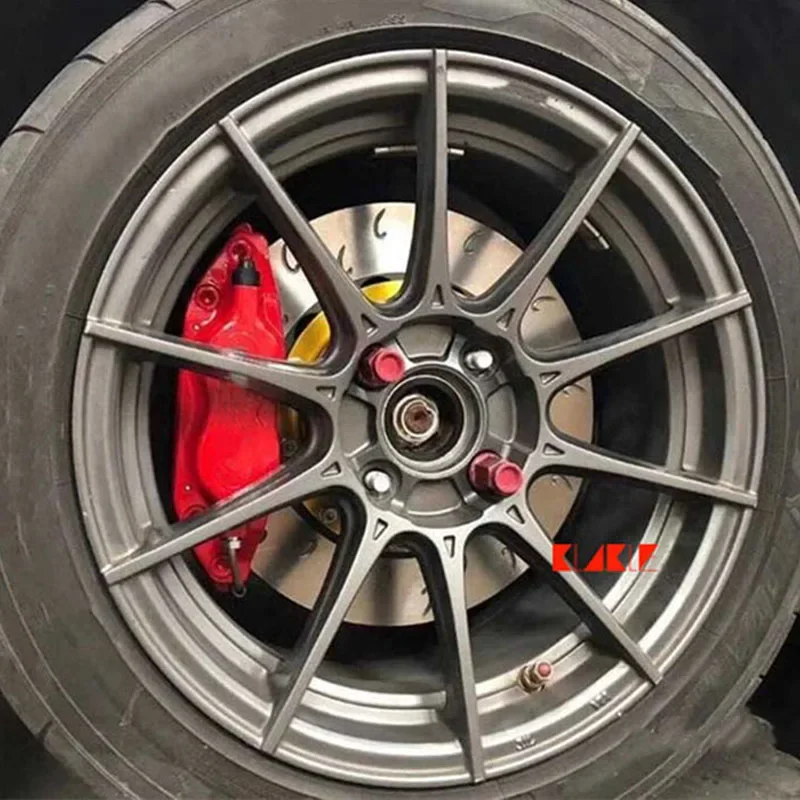 KLAKLE Tuning Sistemas de Freio 7600 Pinça de Freio 285*24MM Disco de Rotor de Carro Modificado Roda de 15 Polegadas Para Toyota Corolla