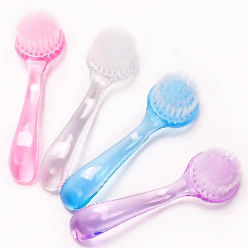 

New Soft Bristle Exfoliating Facial Cleanser Brush Face Cleaning Washing Cap Brush Scrub Plastic Non-electric Cleansing Brush