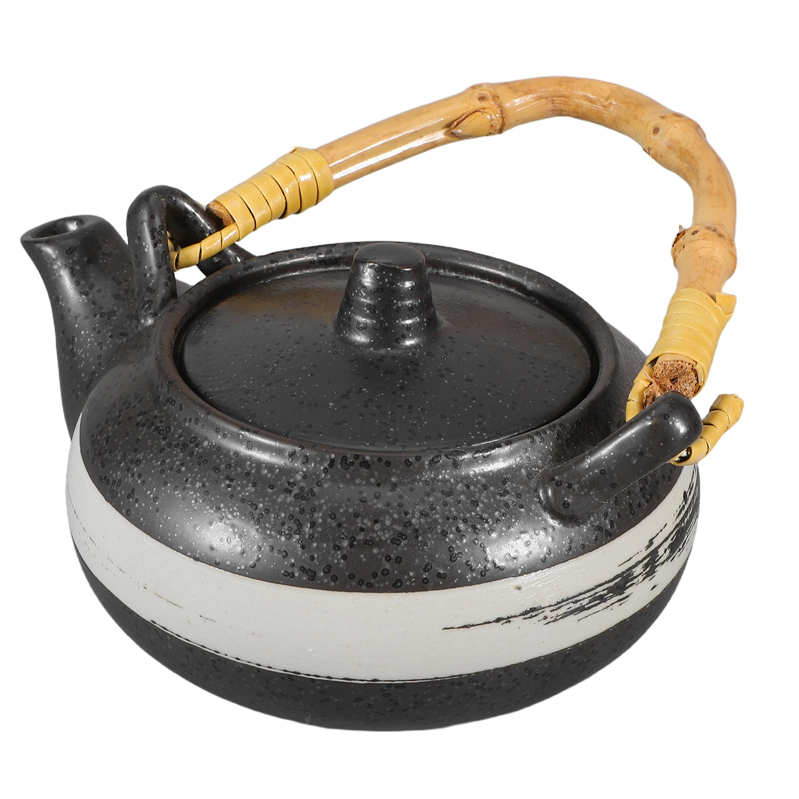 

Ceramic Teapot Retro Japanese Design Unique Porcelain Teaware Coffee Pot Home Office Restaurant Portable Tea Kettle Longlasting