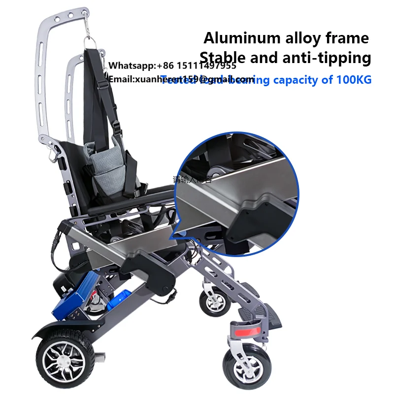 Lightweight Exoskeleton Robot Walker Assisted Walking Trainer Assisted Training Leg Lift Assistive Walker