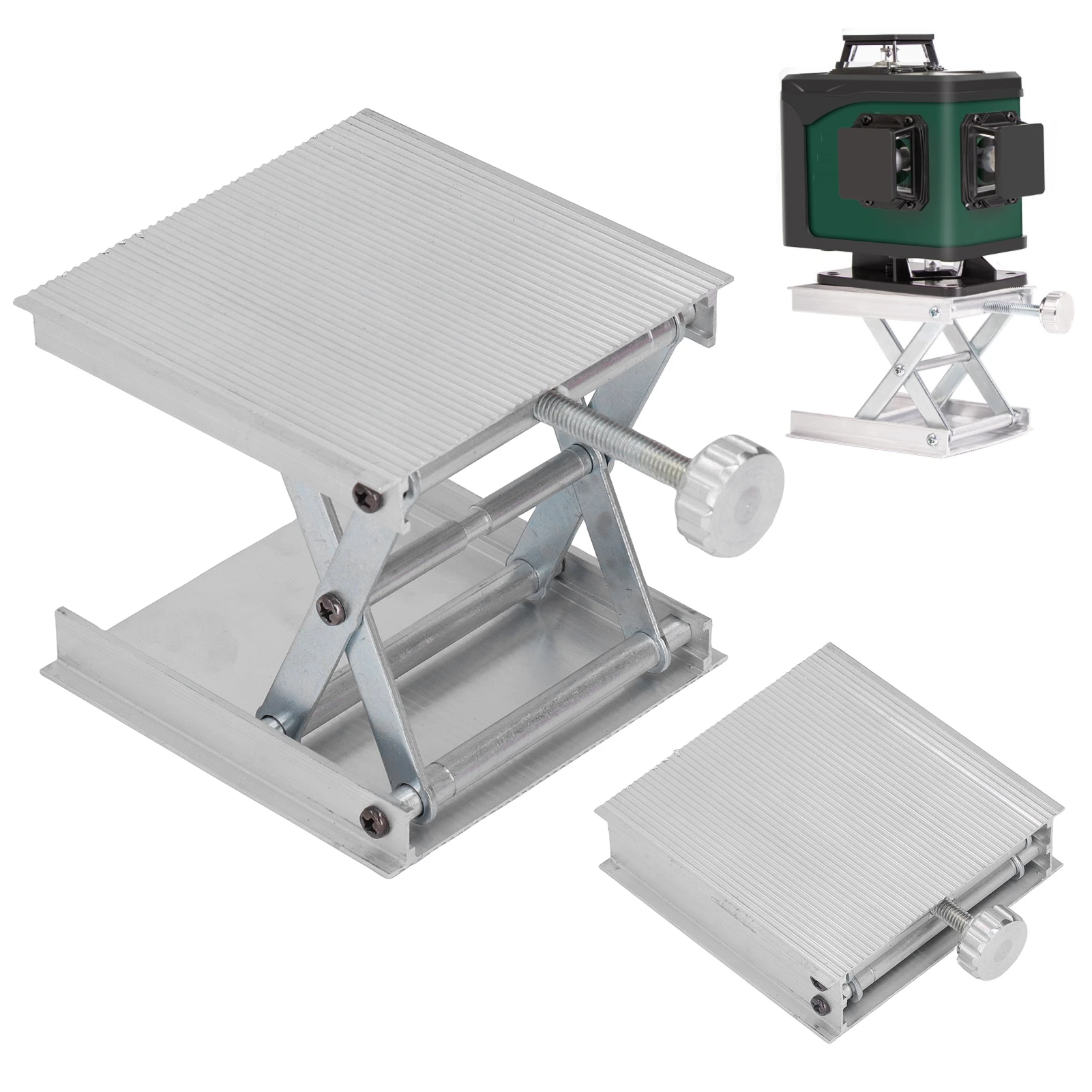 Laboratory Lifting  90x90mm Height Adjustable Measuring Tool Manual Lift  Aluminum Alloy Lifting