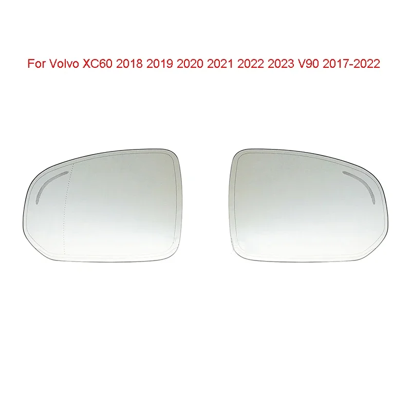 

Auto Left Right Heated Blind Spot Warning Wing Rear Mirror Glass For Volvo XC60 2018 2019 2020 2021 2022 2023 V90 2017-2022