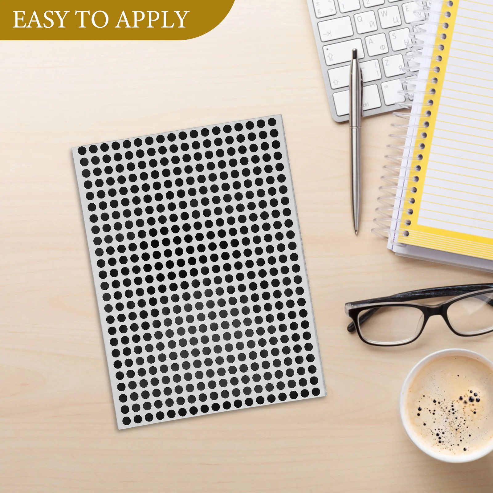 สติกเกอร์วงกลม 10 แผ่น ฉลากสติกเกอร์แบบมีกาวในตัว สำหรับการจัดหมวดหมู่ สติกเกอร์จุดกลม