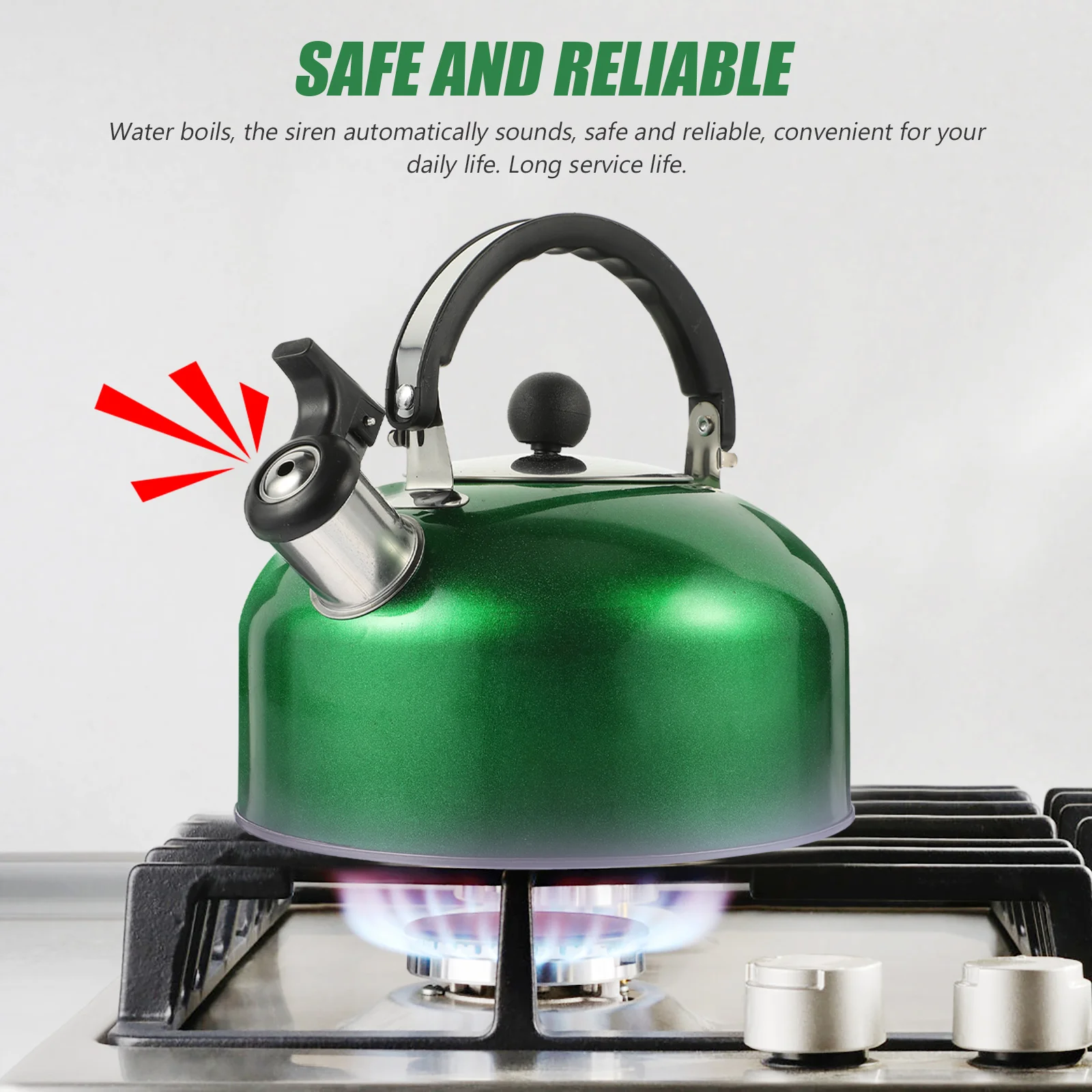 Household Pot Water Kettle Food Grade Stainless Steel Whistle Gas Liter Thickened Induction Cooker Universal Boiling Kitchenware