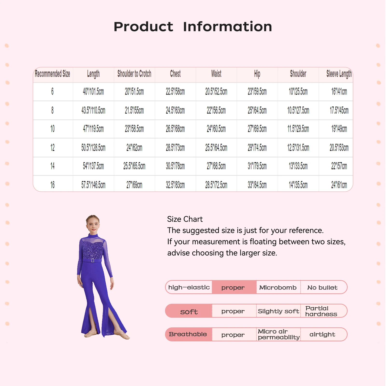 بدلة رقص الجاز للأطفال البنات مزينة بالترتر وأكمام طويلة بطول الكاحل بدلة يوتار متجنبة للجمباز والتزلج على الجليد ملابس الرقص